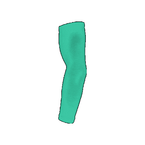 Customnumbered giphygifmaker custom teal sleeve Sticker