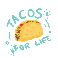 Taco Time Sparkle Sticker