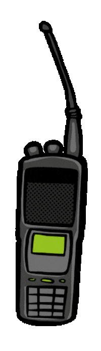 Communicate Walkie Talkie Sticker