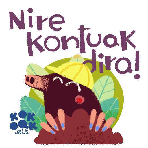 kokoakgara mole euskara topo euskaraz Sticker