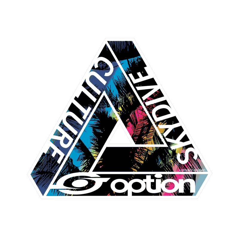 Optionstudios skydive option iloveskydiving series3 Sticker