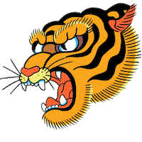 Tattoo Tiger Sticker