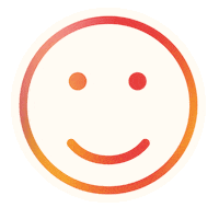 Happy Wink Sticker by 53 Collective.rmit