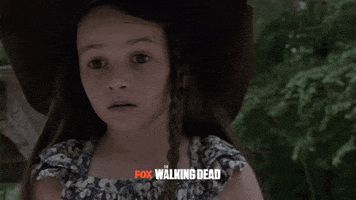 FoxTVEu fox scared stare the walking dead GIF