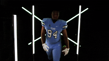 College Sports Football GIF by GreenWave