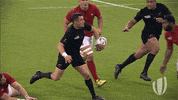new zealand no look pass GIF by World Rugby