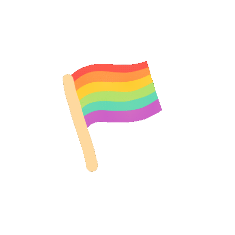 elbarochadesigns rainbow gay pride queer Sticker