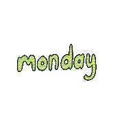 monday weekday Sticker