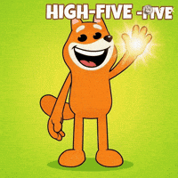 Huge Smile Raise Paw GIF by BONK