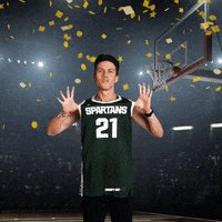 Go Green Michigan State GIF by Basketball Madness