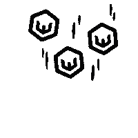 Rocket Hexagon Sticker by Webtures