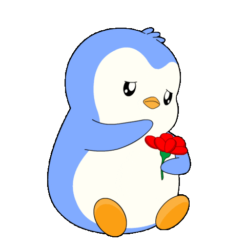 Crushing In Love Sticker by Pudgy Penguins