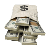 make it rain money STICKER by imoji