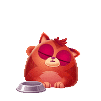 sleepy cat Sticker by Tactile Games