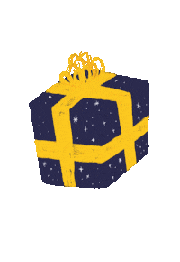 yunyunill christmas gift deco bwep Sticker