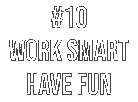 Have Fun Work Smart Sticker by V4 Company