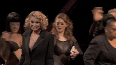 Christie Brinkley dancing GIF by Chicago The Musical