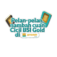 Emas Sticker by Bank Syariah Indonesia
