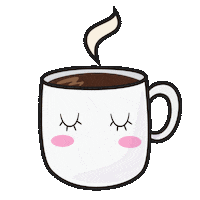 sasievilar coffee morning cafe cup Sticker