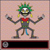Telletec robot skull enemy aztec GIF