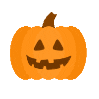 StanBDesigns halloween orange pumpkin jack o lantern Sticker
