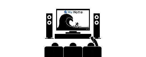 Home Cinema Sticker by My Home Automação