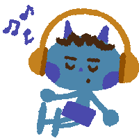 Illustration Vibing Sticker