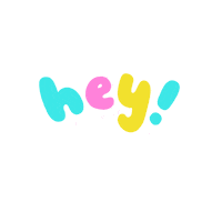 JosieGledhill hello pink hi rainbow Sticker
