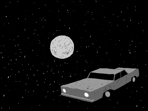 rtmone giphyupload car space moon GIF