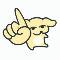 Finger Wag Yellow Dog GIF