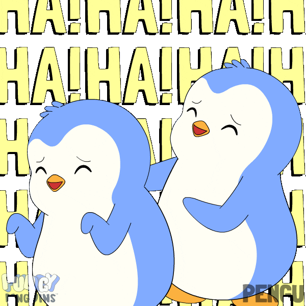 Cracking Up Lol GIF by Pudgy Penguins