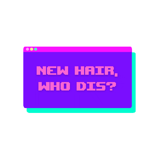 90S Neon Sticker by ICON Salon