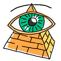 Third Eye Egypt Sticker by Demic