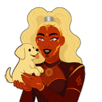 Puppy Love Wow Sticker by World Of Women