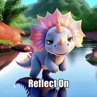 Wisdom Reflection GIF by Divineasaur