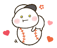 daifukumaru love heart baseball はーと Sticker