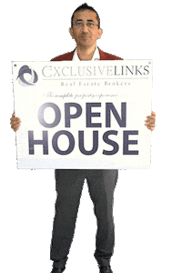 Open House Transparency Sticker by Exclusive Links Real Estate Brokers