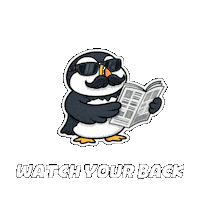 Suspicious Mascot Sticker by Puffins