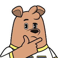 Thinking Reaction Sticker by Meme World of Max Bear