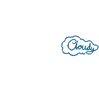 sanne69 blue clouds grey cloudy Sticker