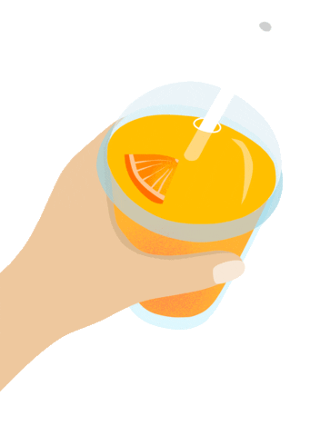 Drink Orange Sticker