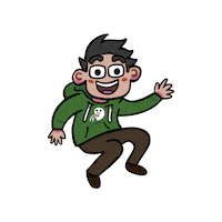 _GreenSpleen_ green hey blush sup Sticker