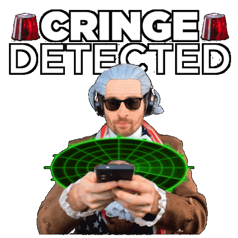 Cringe Embarrassment Sticker