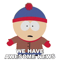 Stan Marsh Awesome News Sticker by South Park