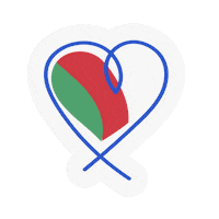 National Day Love Sticker