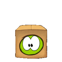 Scared Eyes Sticker by Om Nom