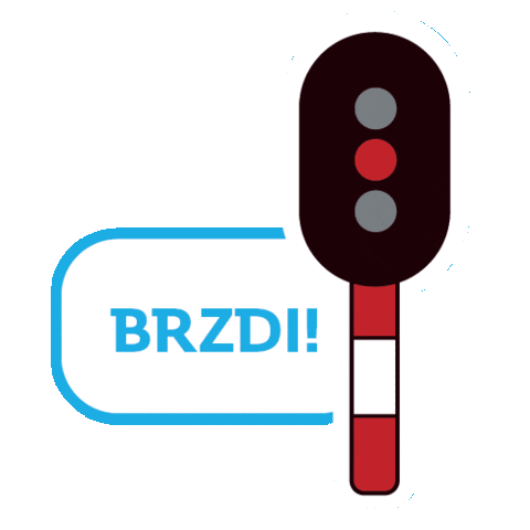 Train Vlak Sticker by České dráhy