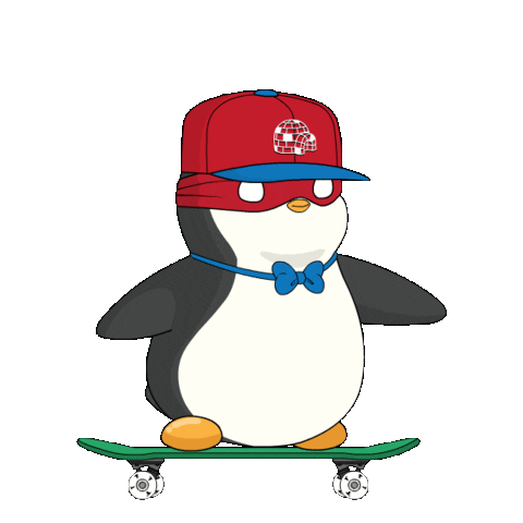 Skate Skating Sticker by Pudgy Penguins