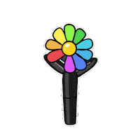 Rainbow Daisy Sticker