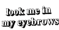 eyebrows joking Sticker by AnimatedText